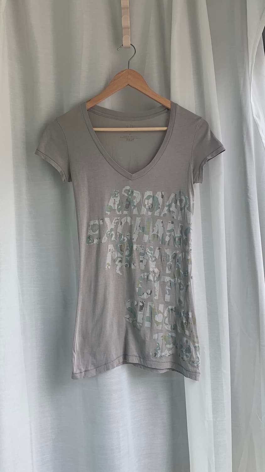 Armani exchange v-neck half t 상품이미지2