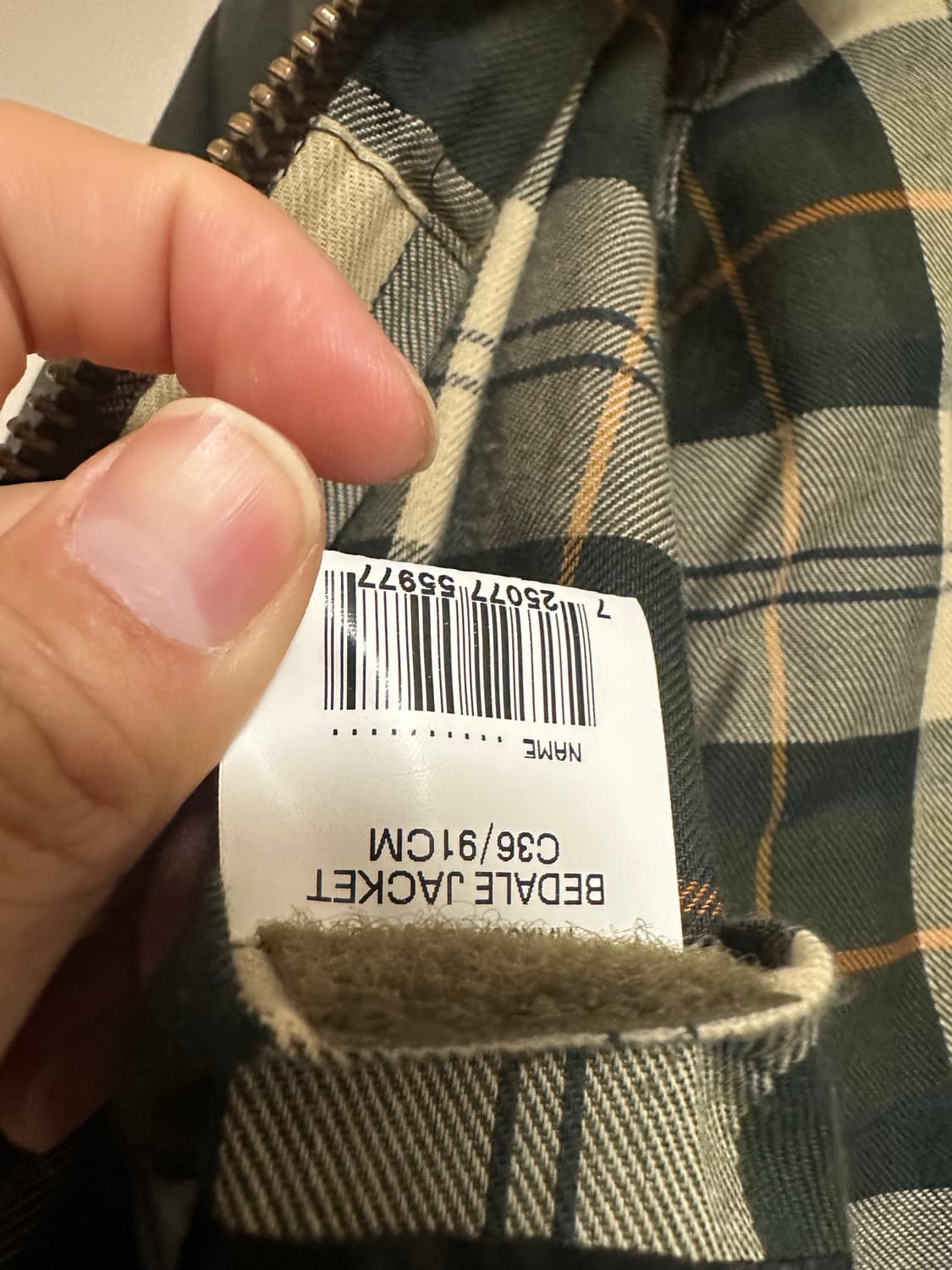 바버 비데일 세이지 36사이즈 상품이미지6