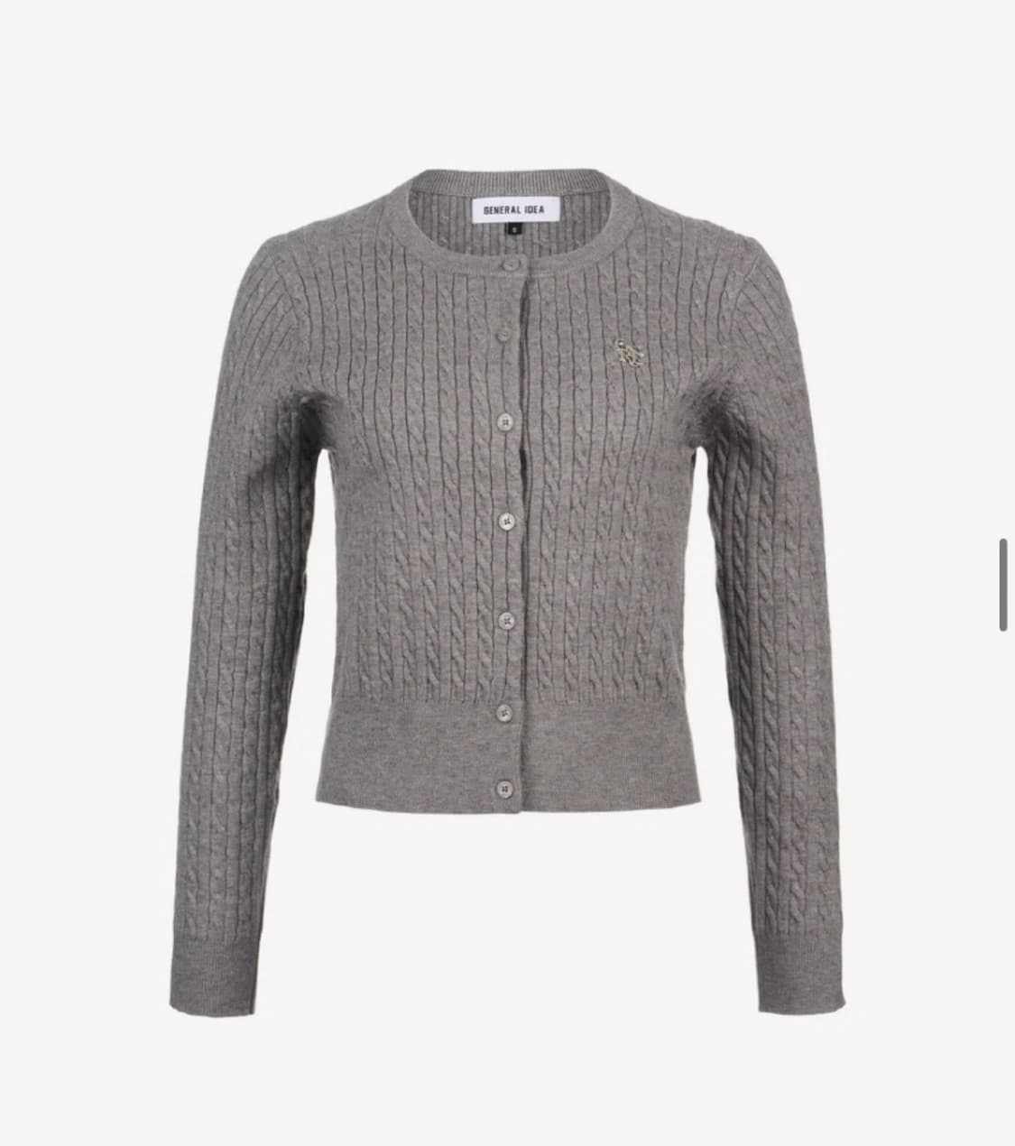 GENERAL IDEA 여성 꽈배기 가디건 상품이미지2