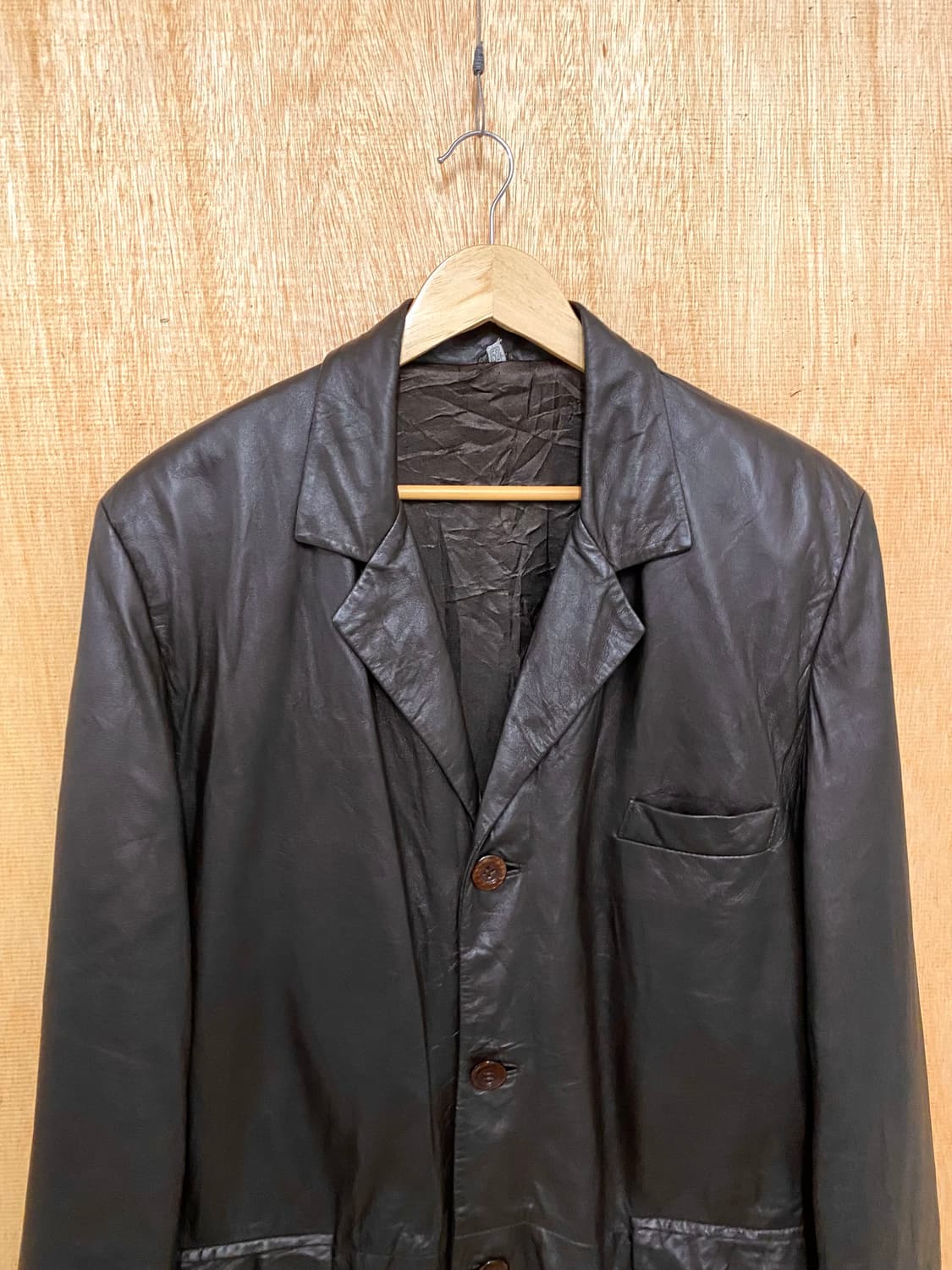 VTG leather blazer jacket 빈티지 레더 블레이저 자켓 상품이미지5