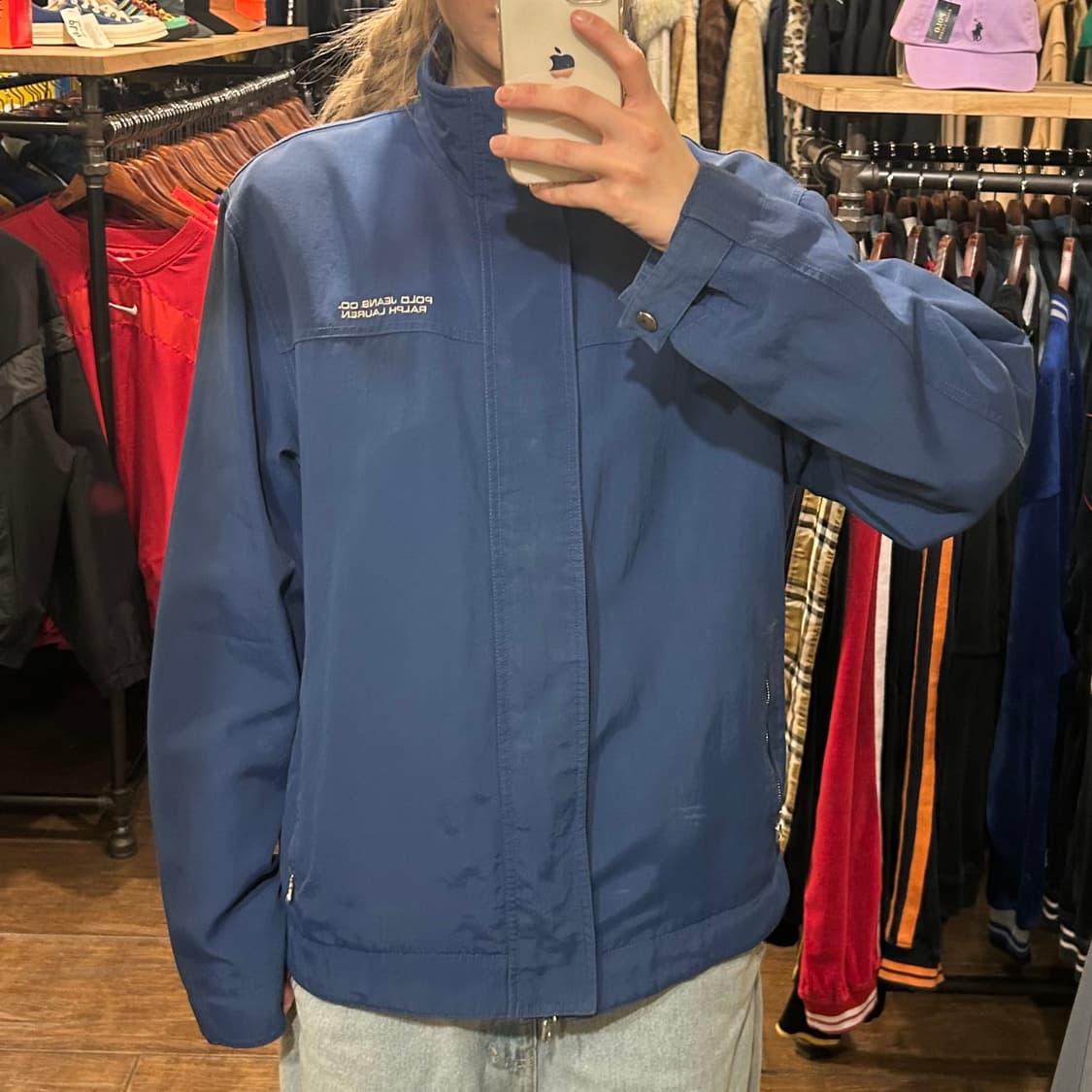  [HI] 폴로 진스 봄버 자켓 블루 상품이미지2