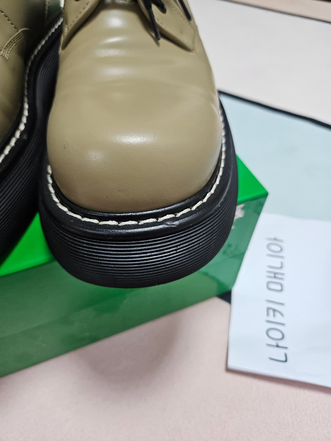 [ 44 ] 보테가베네타 바운스 더비 올스파이스 카키 상품이미지7