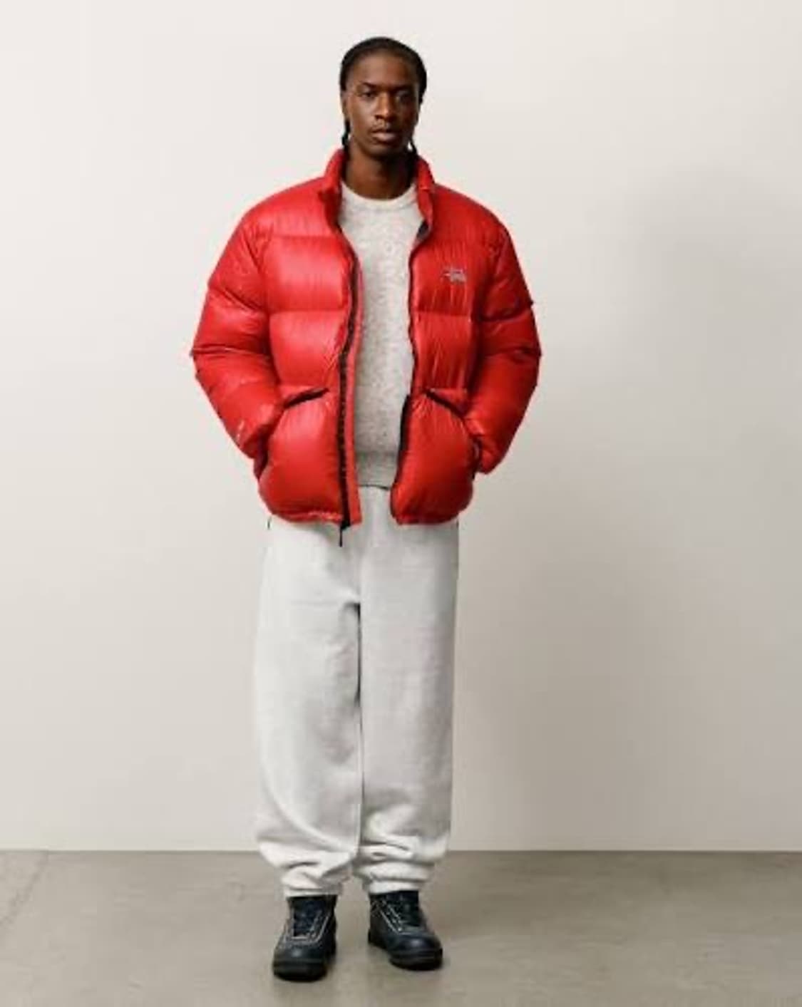 [XL] 스투시 워크기어 스웻 조거팬츠 애쉬헤더 상품이미지2