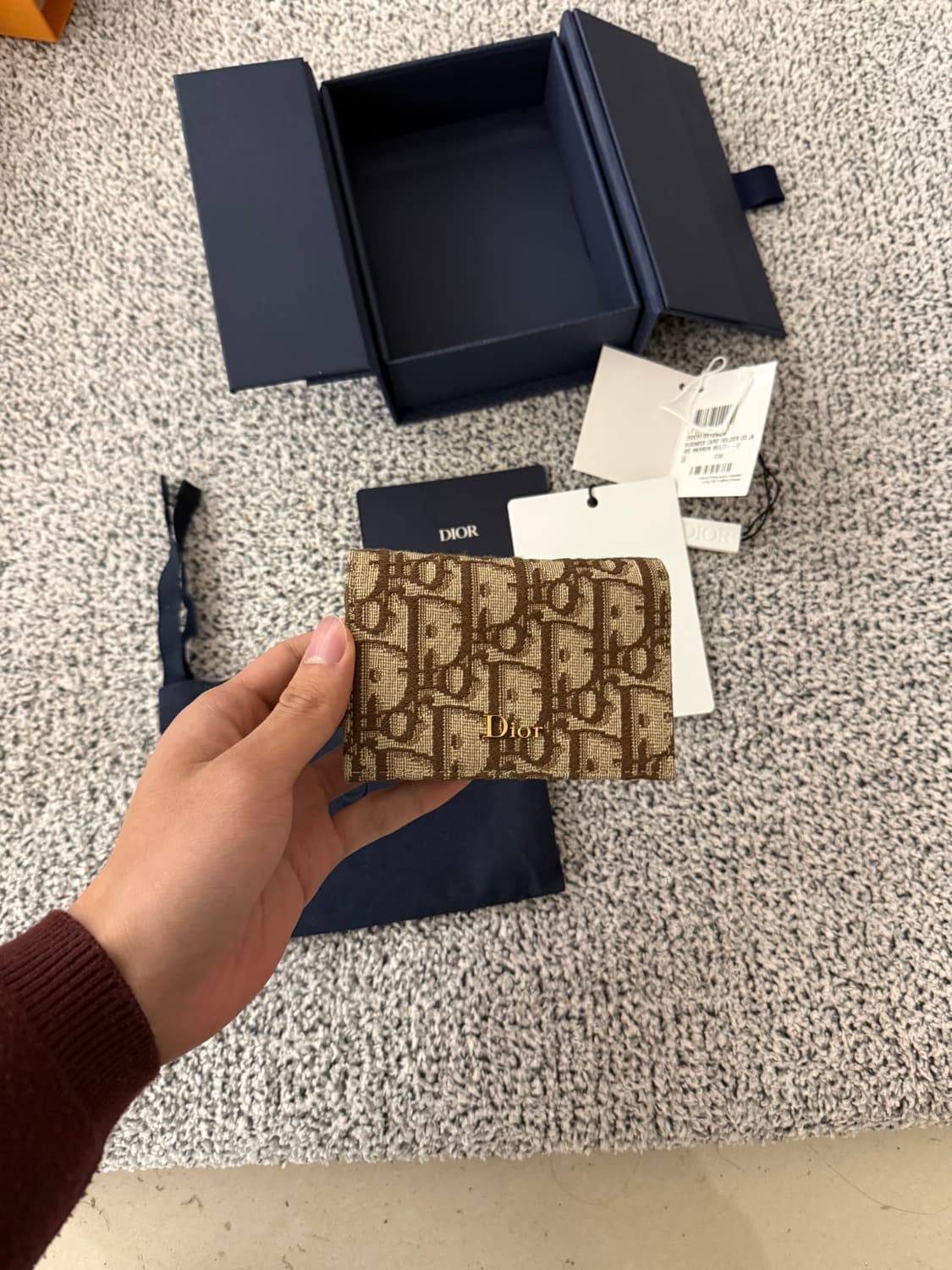 디올 신형 비지니스 카드지갑 상품이미지2