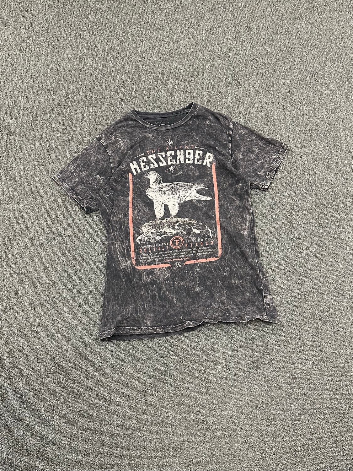 M)Tank Farm 빈티지 워싱 독수리 프린팅 반팔 상품이미지4