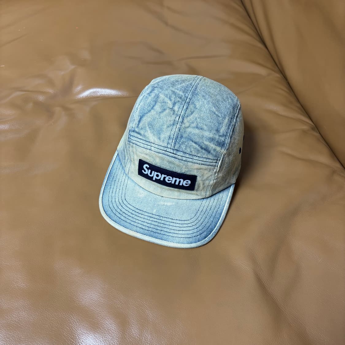 Supreme 슈프림 24ss 워시더 더티 데님 캠프캡 모자 Denim 상품이미지1