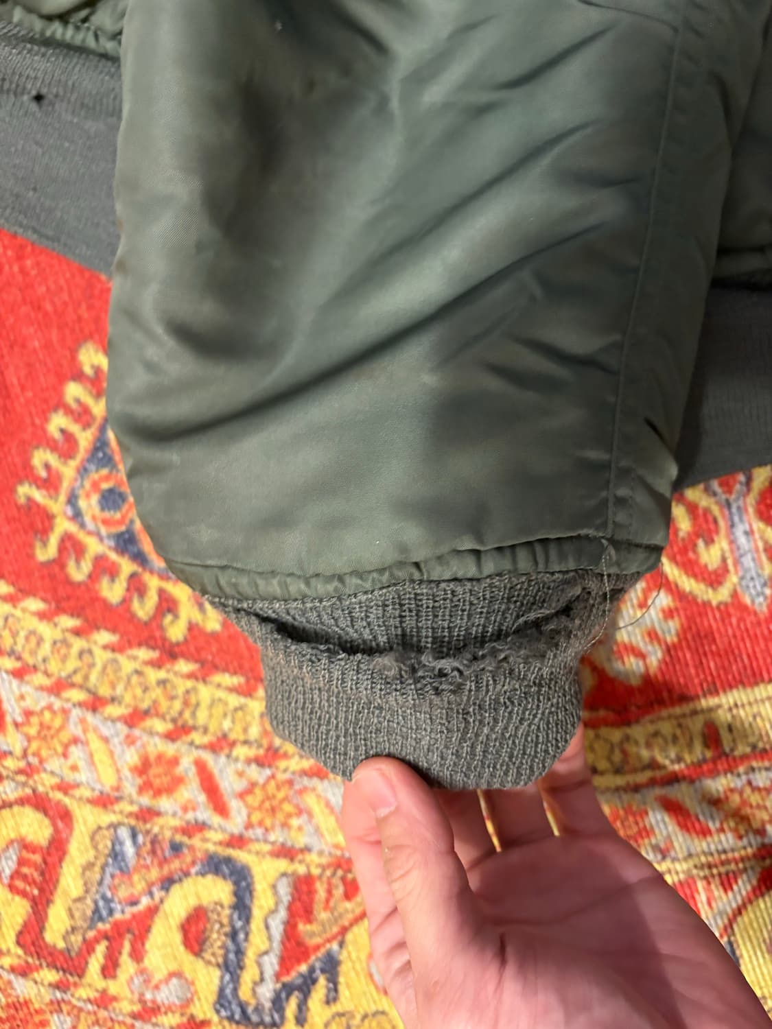 ma1 자켓 오리지널 울파일 e타입 자켓 상품이미지8