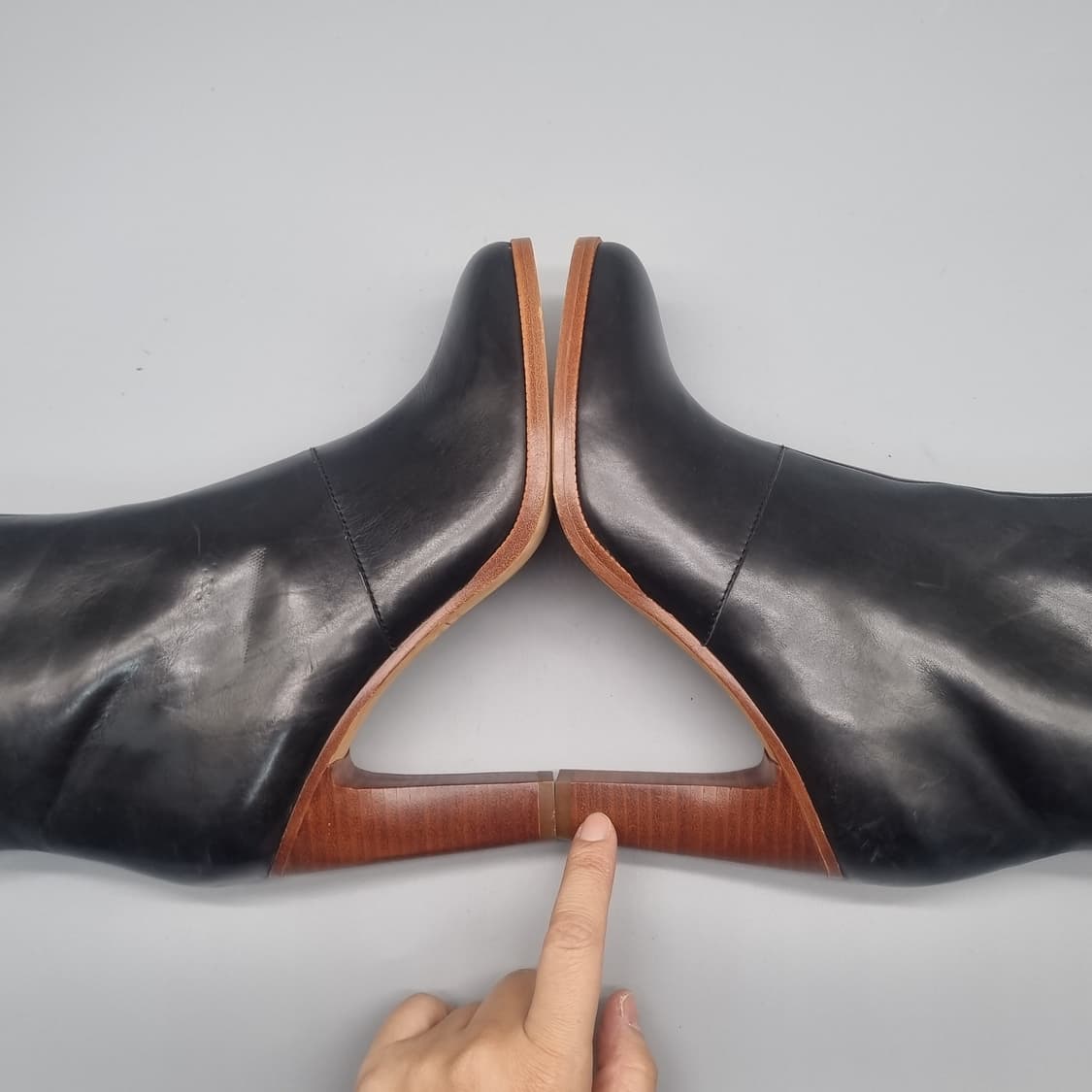 제누인레더 여성힐부츠 240 굽10 상품이미지5