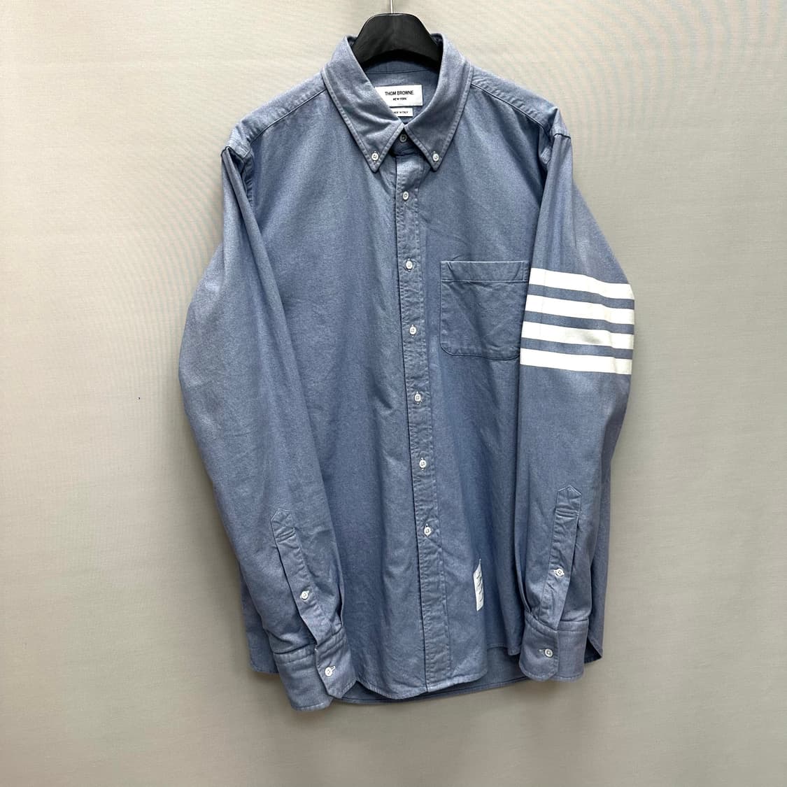 톰브라운 4바 스트라이프 솔리드 플란넬 셔츠 ( 4 ) 상품이미지2