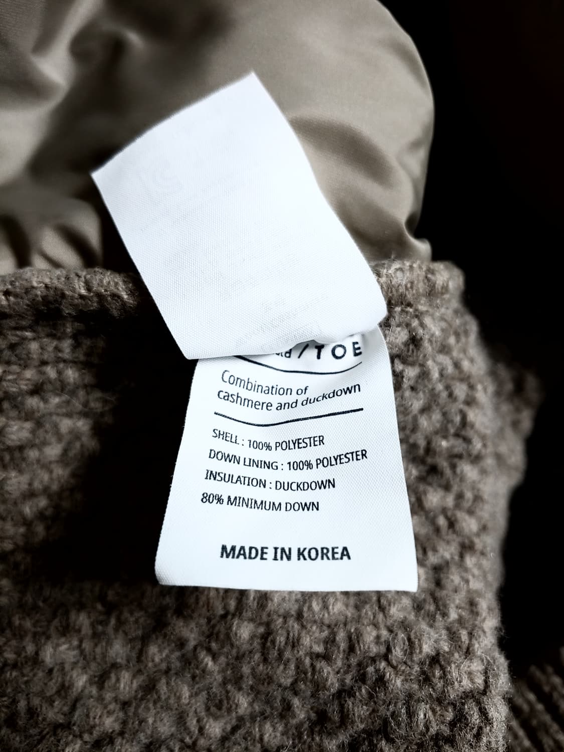 더라라라 키즈 캐시미어 니트 다운 패딩 상품이미지10