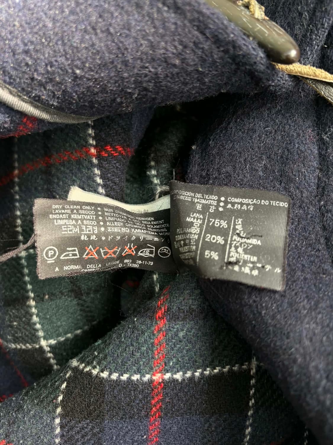 버버리 네이비 울 더플 코트 상품이미지6