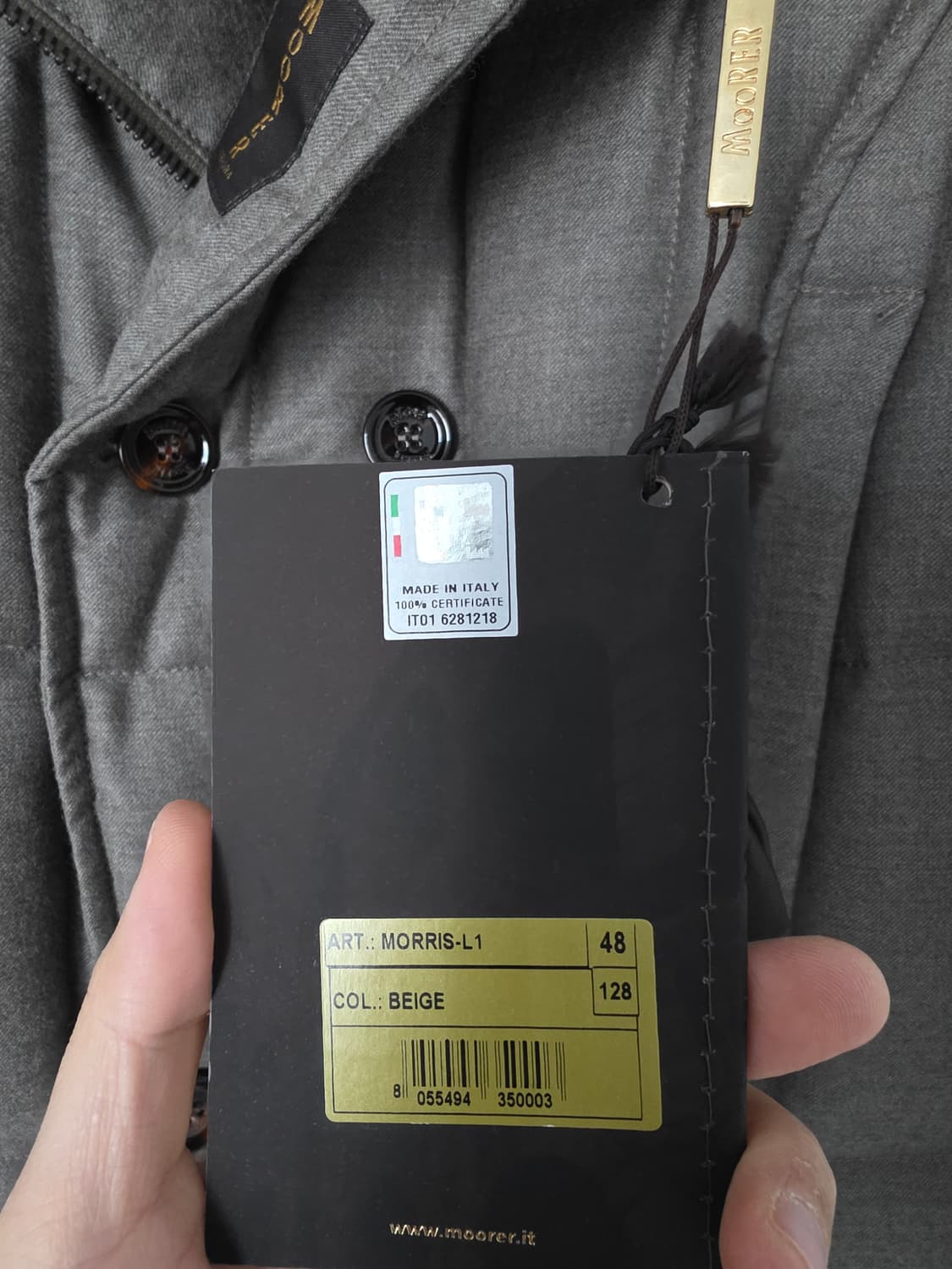 무레르 모리스 (울캐시미어 패딩코트)/ 베이지 /48사이즈 
 상품이미지5