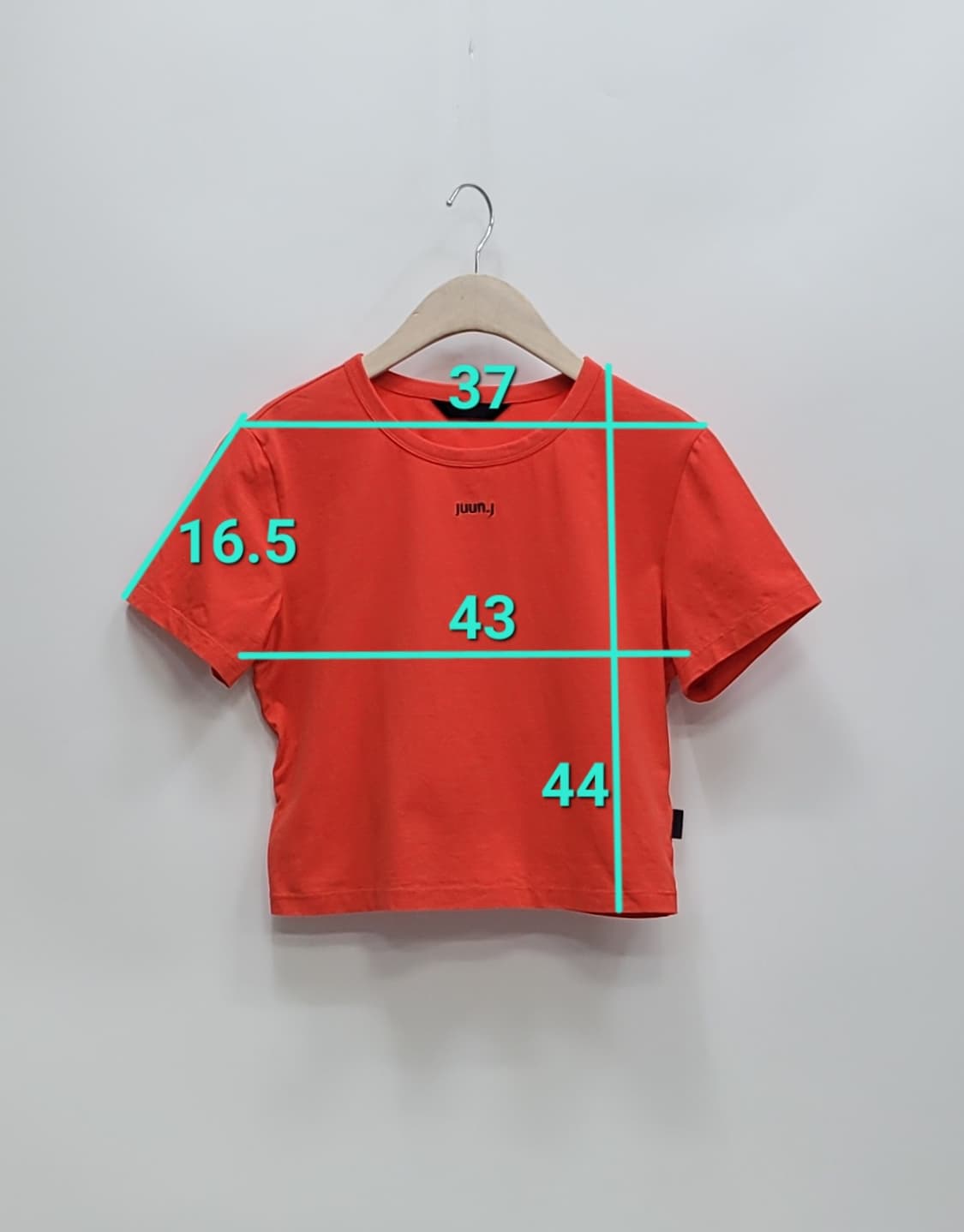 JUUN.J 22SS 준지 자수 로고 크롭 티셔츠 / 여 38 (85)  상품이미지10