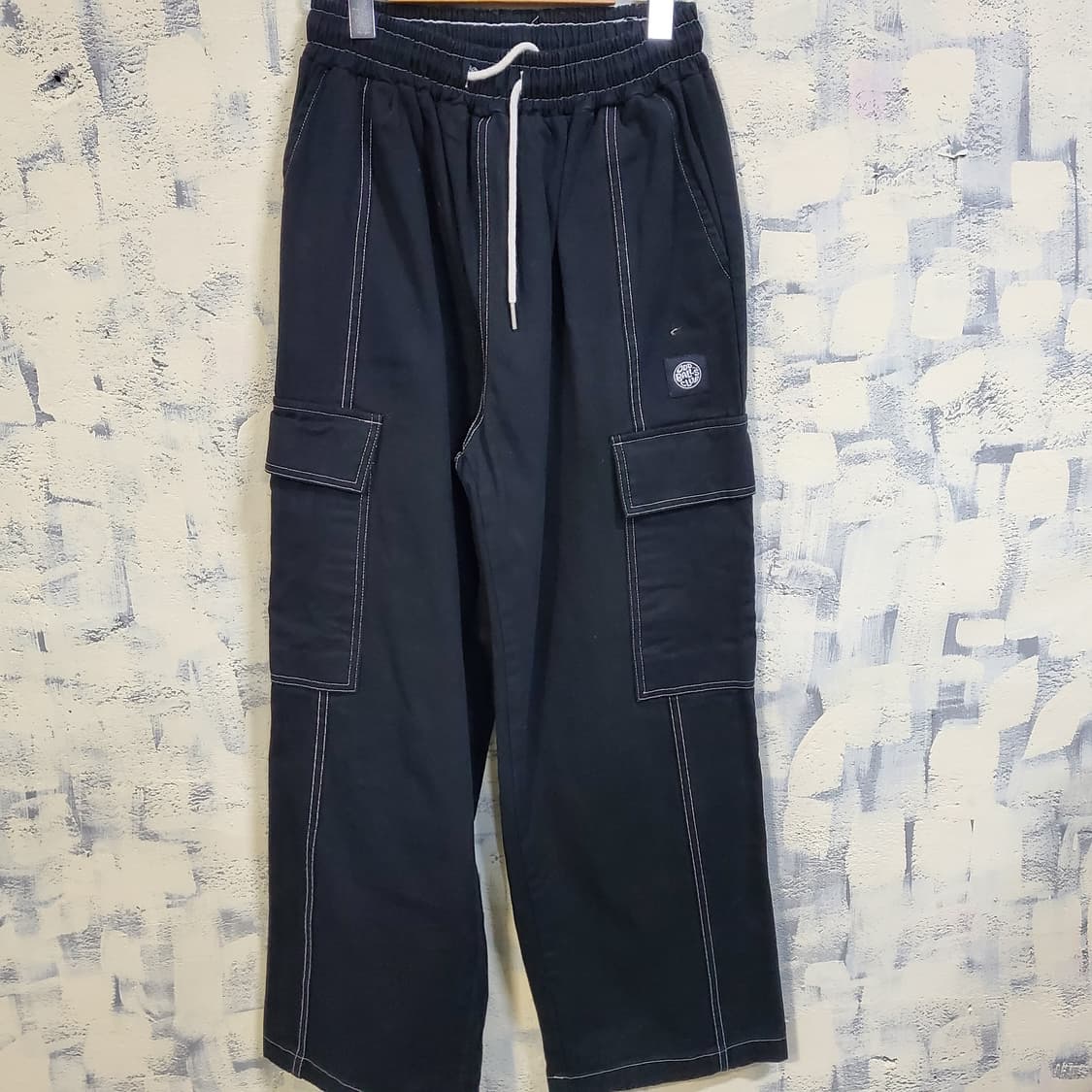 오드볼스클럽 스티치 카고 와이드 팬츠  상품이미지1