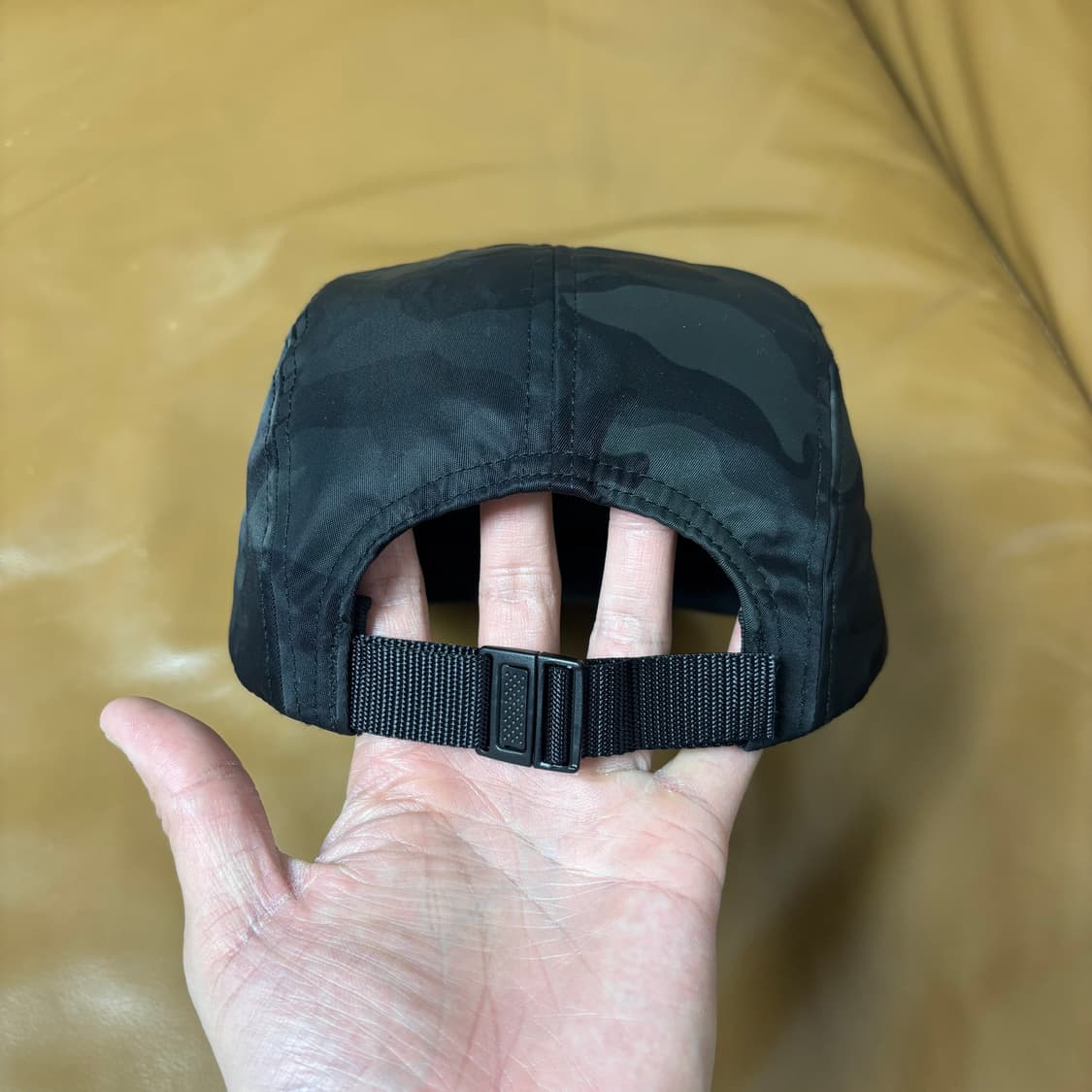 슈프림 캠프캡 모자 박스로고 나일론 카모 블랙 상품이미지7