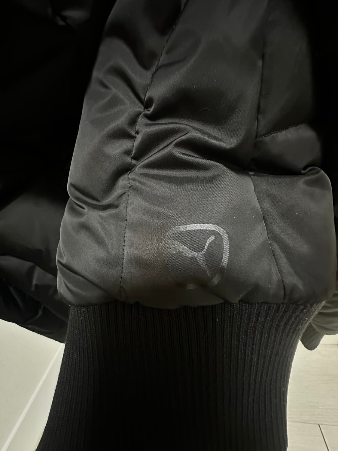 퓨마 핑크로고 빈티지 패딩 상품이미지4