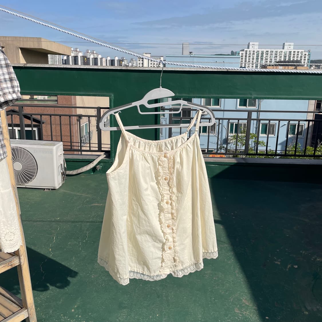 모리걸 체크블라우스+나시 상의세트 상품이미지6