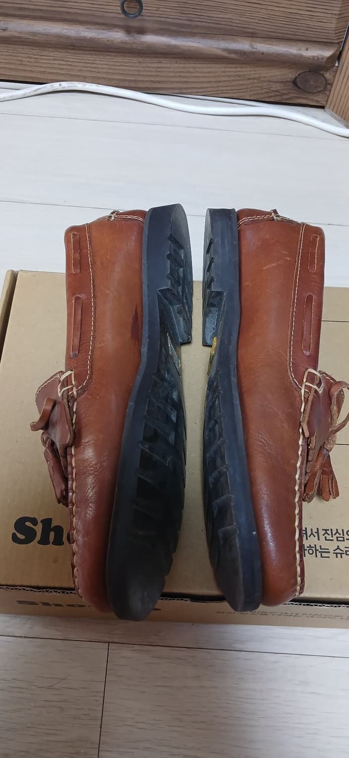 덕 헤더 갈색 가죽로퍼(245mm)  상품이미지8