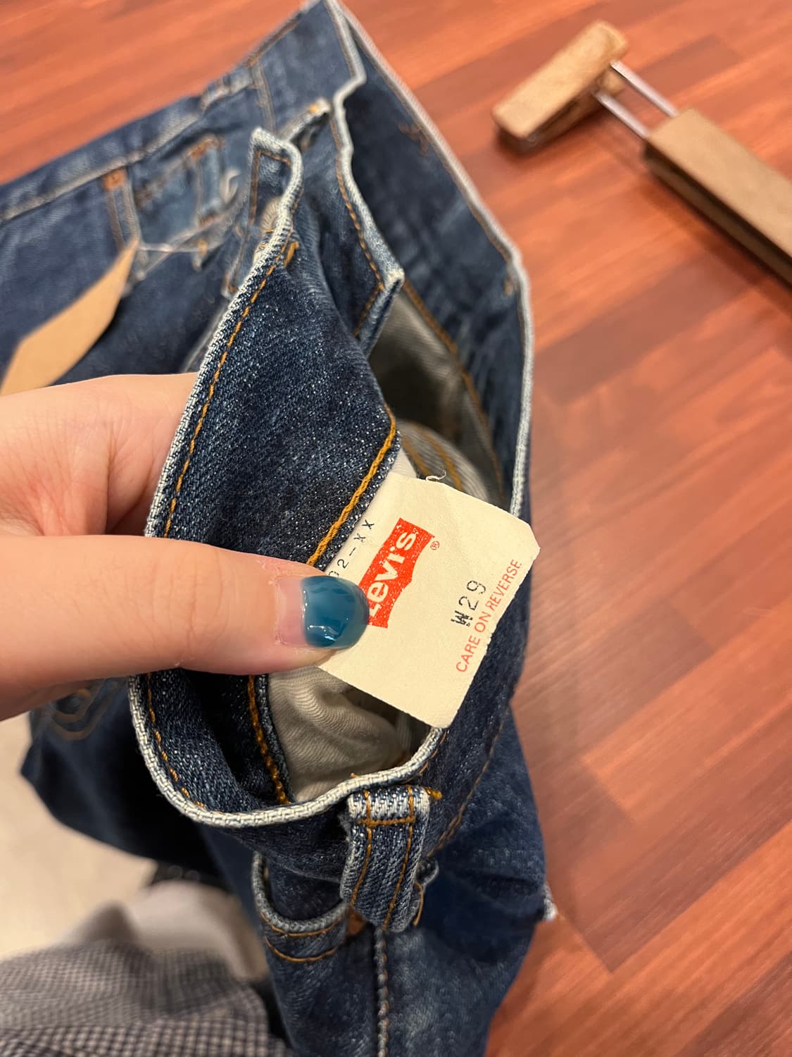 90s Levis 리바이스 502xx 셀비지 데님 팬츠 (Japan) 상품이미지8