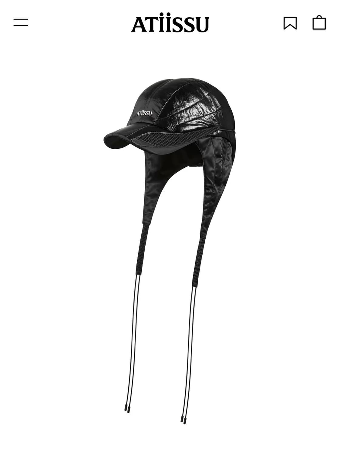 어티슈 미키 캡 블랙 상품이미지1