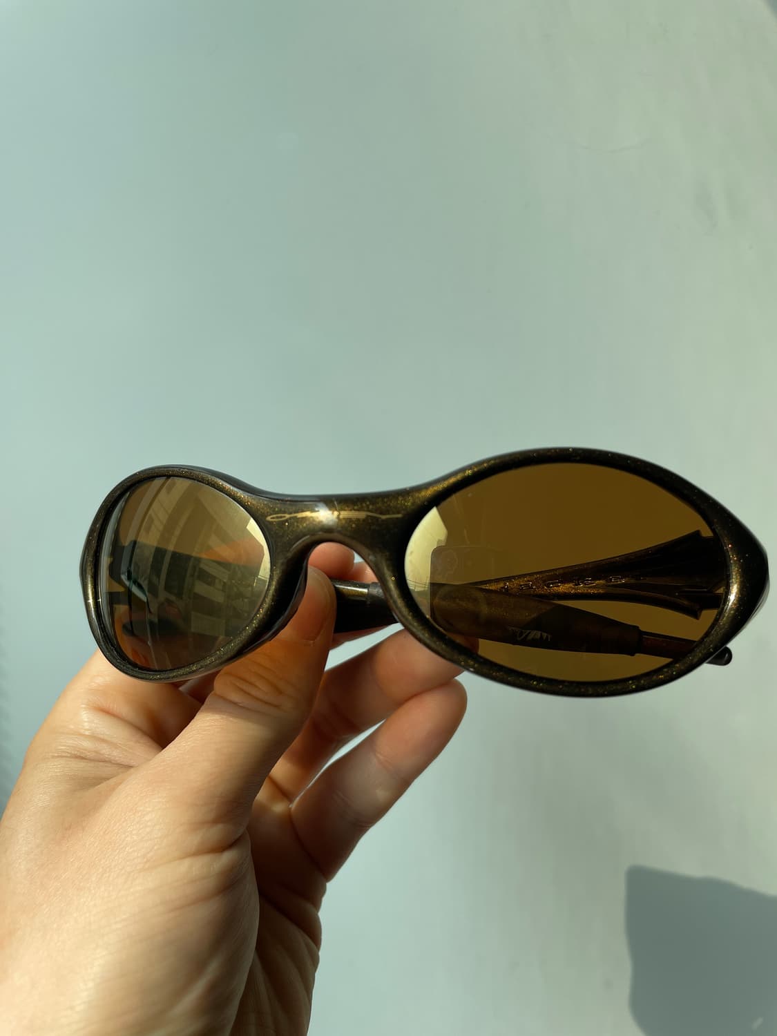 오클리 아이자켓1.0 블랙골드 골드이리듐 상품이미지1