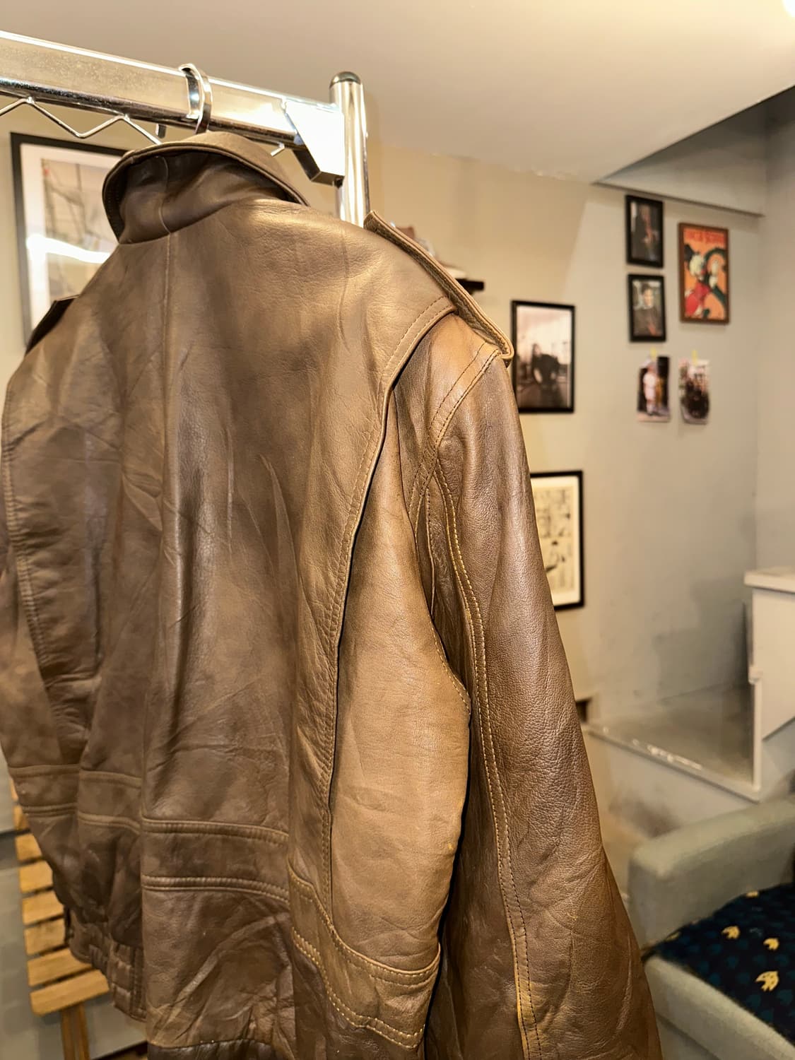 90’s Japanese shell-leather A-2 jacket 상품이미지9