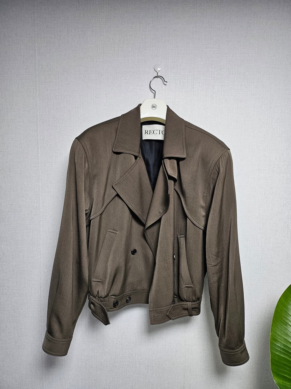 M사이즈) 렉토 트렌치 숏자켓 상품이미지1