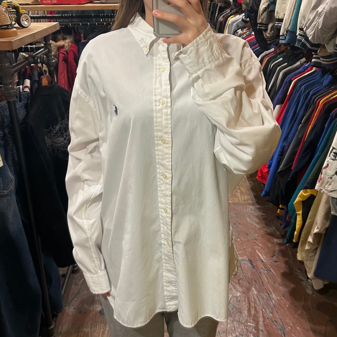 [HI] 폴로 랄프로렌 긴팔셔츠 화이트 상품이미지1