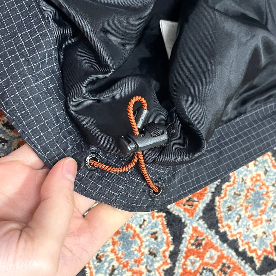 뉴발란스 블랙 체크 바람막이 점퍼 자켓 남성95 상품이미지5