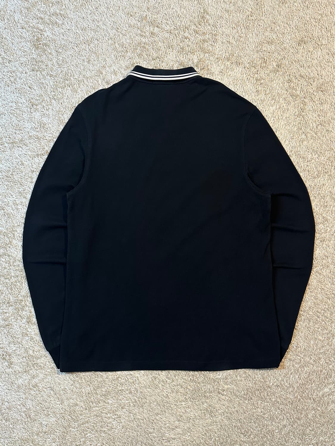 프레드페리 FREDPERRY 트윈 팁 PK 롱슬리브 긴팔 블랙 상품이미지3