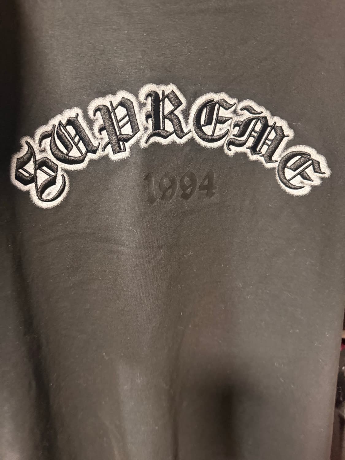 슈프림 올드잉글리쉬자수 레드탭 XL 상품이미지2