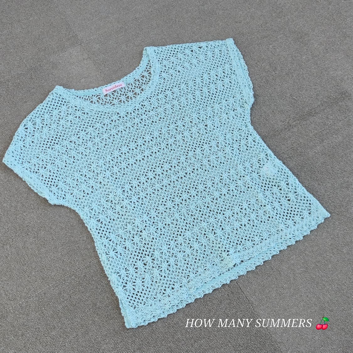 블루그린 여름 니트  상품이미지2