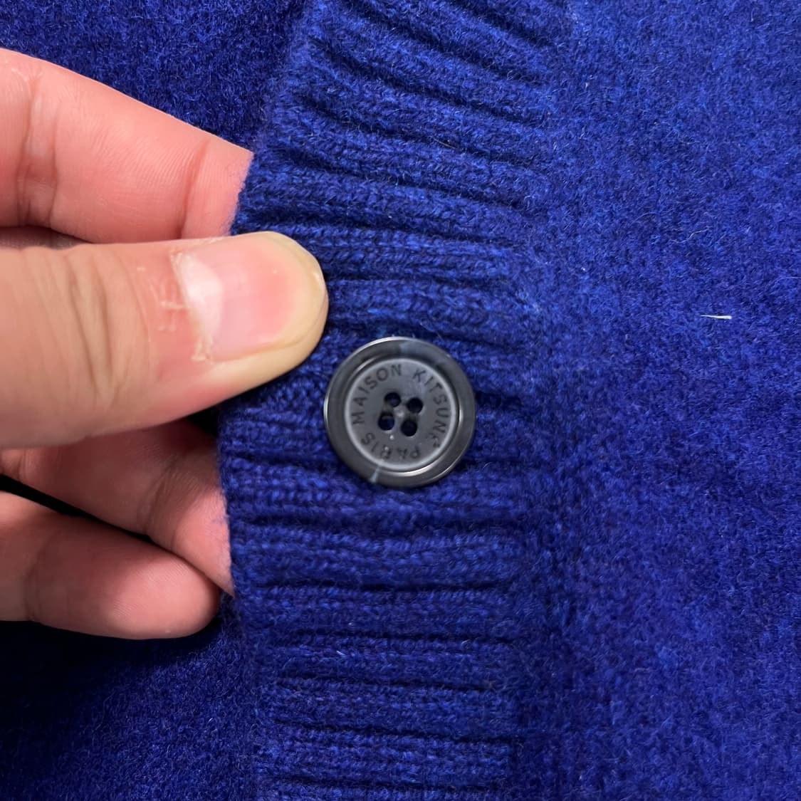 95 메종키츠네 폭스 램스울 가디건  상품이미지4