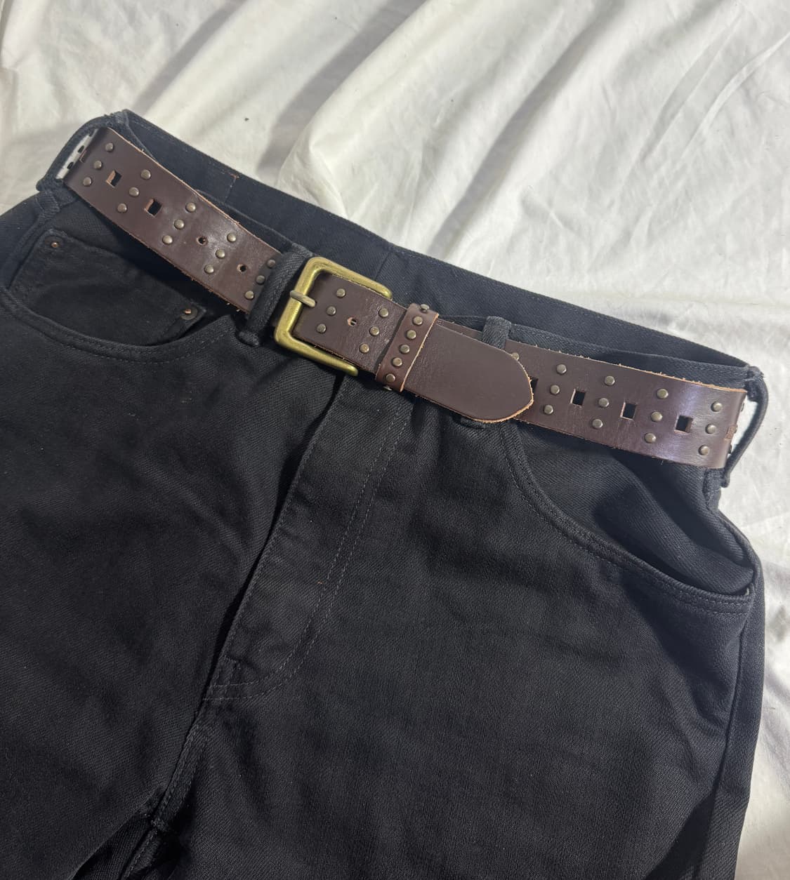 빈티지 스터드 벨트 상품이미지1
