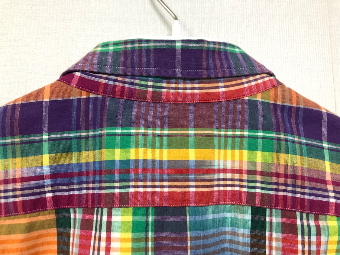 폴로 랄프로렌 남성 마드라스 체크 반팔 셔츠 XL 상품이미지7