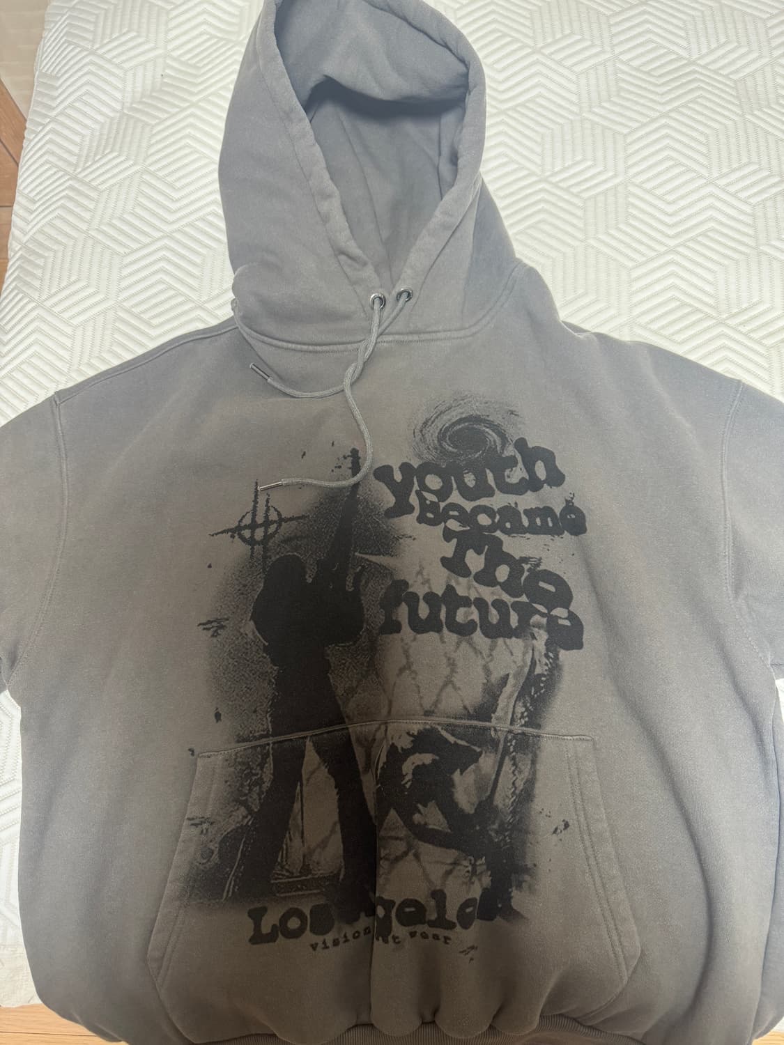비전스트릿웨어 VSW Youth Future Hoodie Charcoal 상품이미지3