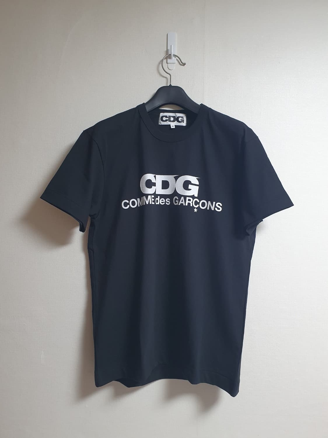 CDG 꼼데가르송 로고 반팔티 블랙 M 상품이미지1