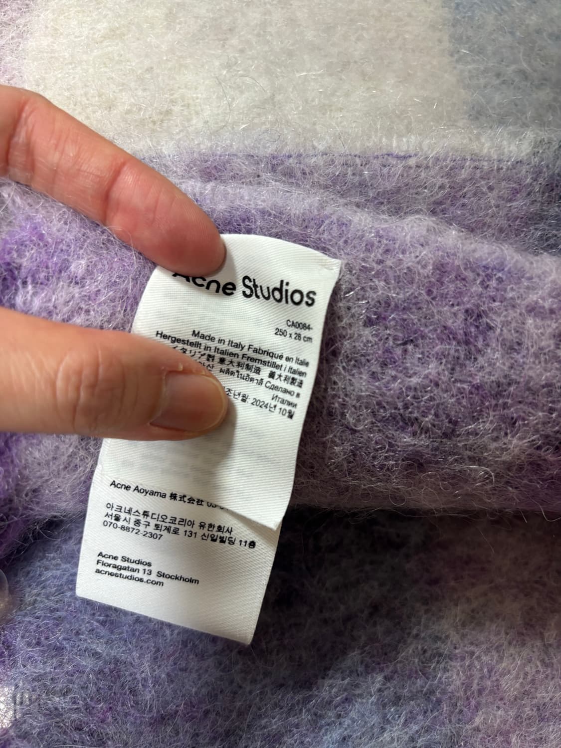 Acne 아크네 머플러 + 에스제이 캐시미어 장갑  상품이미지3