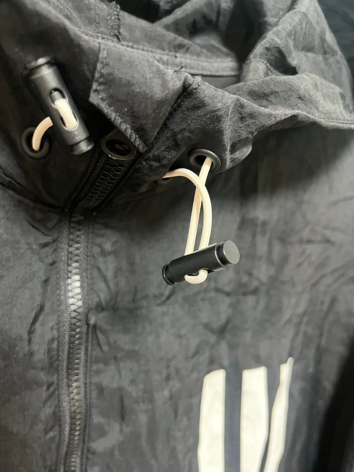 아디다스 삼선 후드 바람막이 블랙 상품이미지4