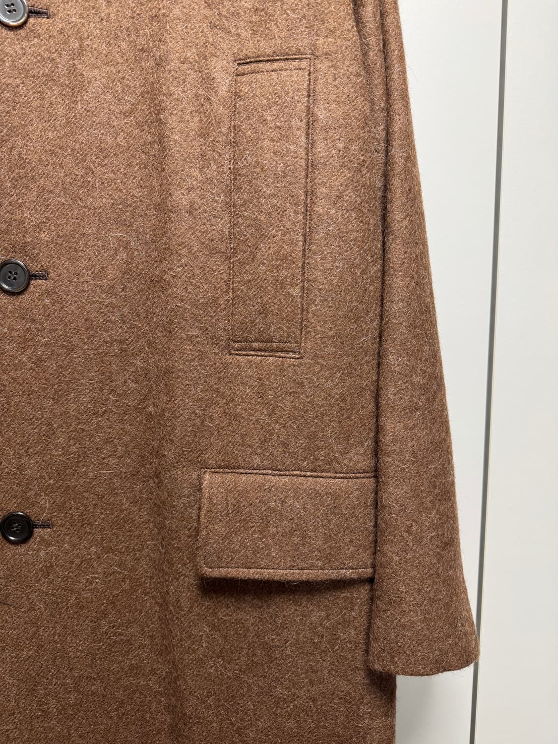 마카웨어 markaware 래글런 알파카 맥 코트 상품이미지5