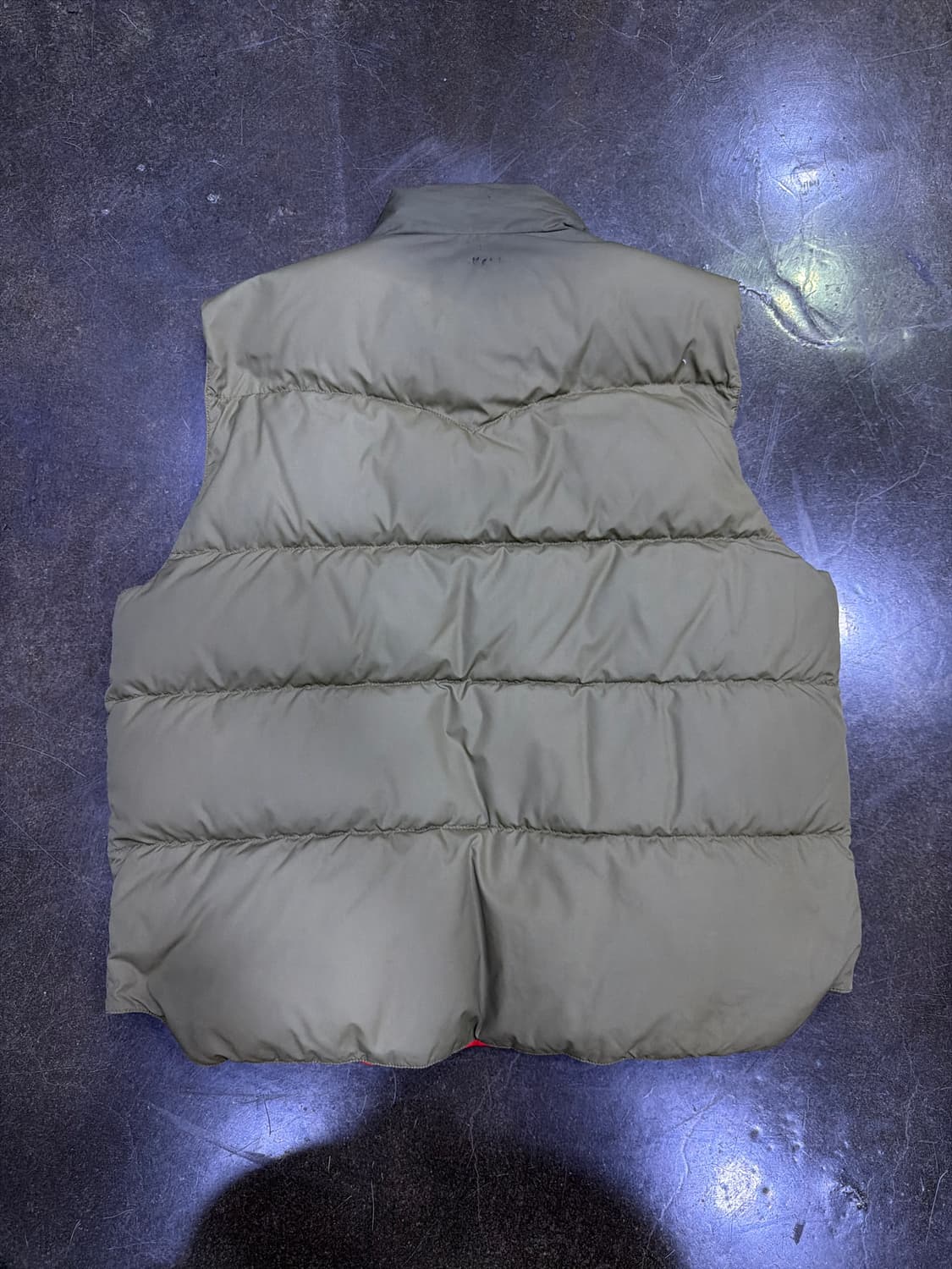 폴로 랄프로렌 리버시블 구스 다운 패딩 베스트 카키/레드 XXL 상품이미지2