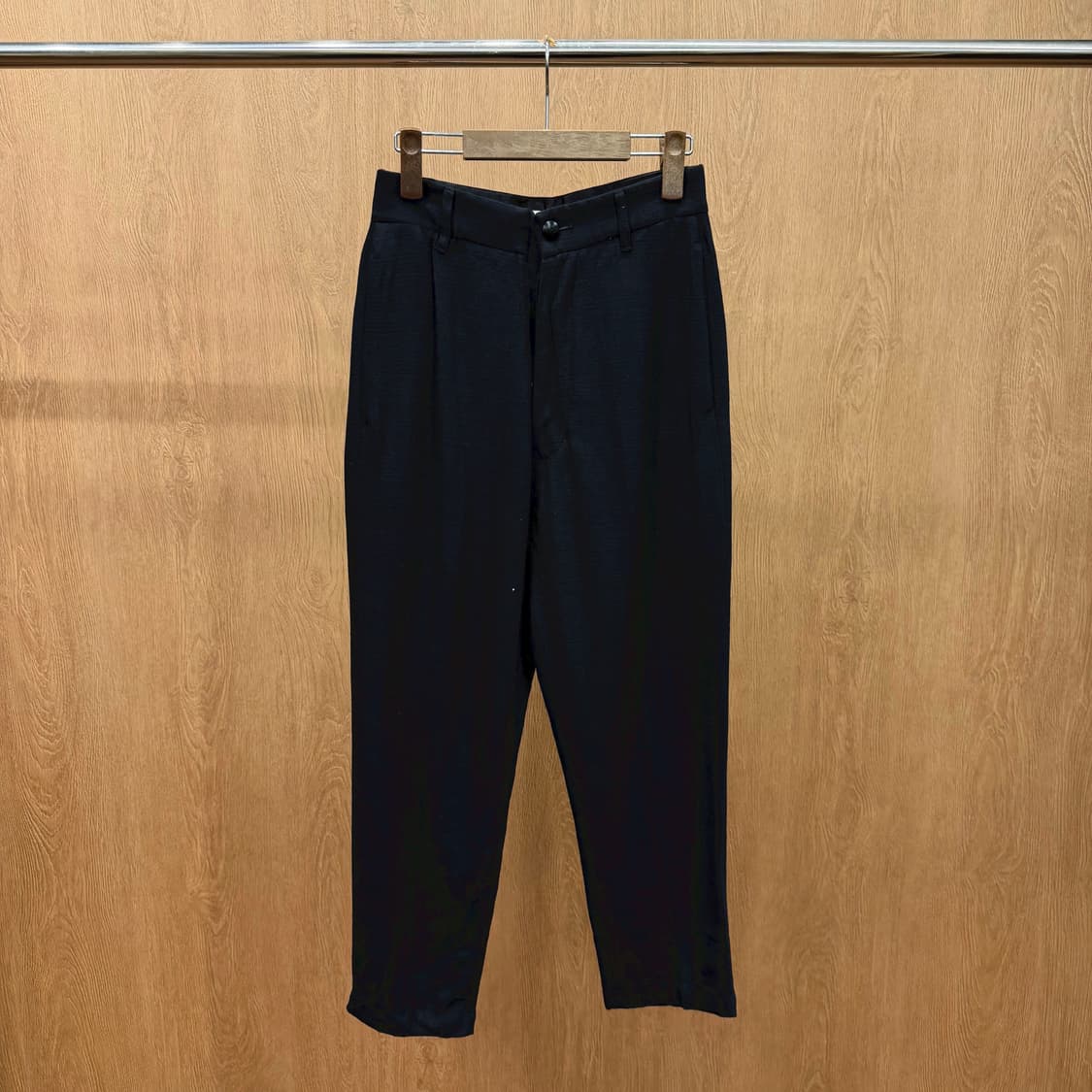 릭 오웬스 클래식 테일러드 팬츠 사이드 웰트 포켓 벨트 루프 디테일 블랙 상품이미지2