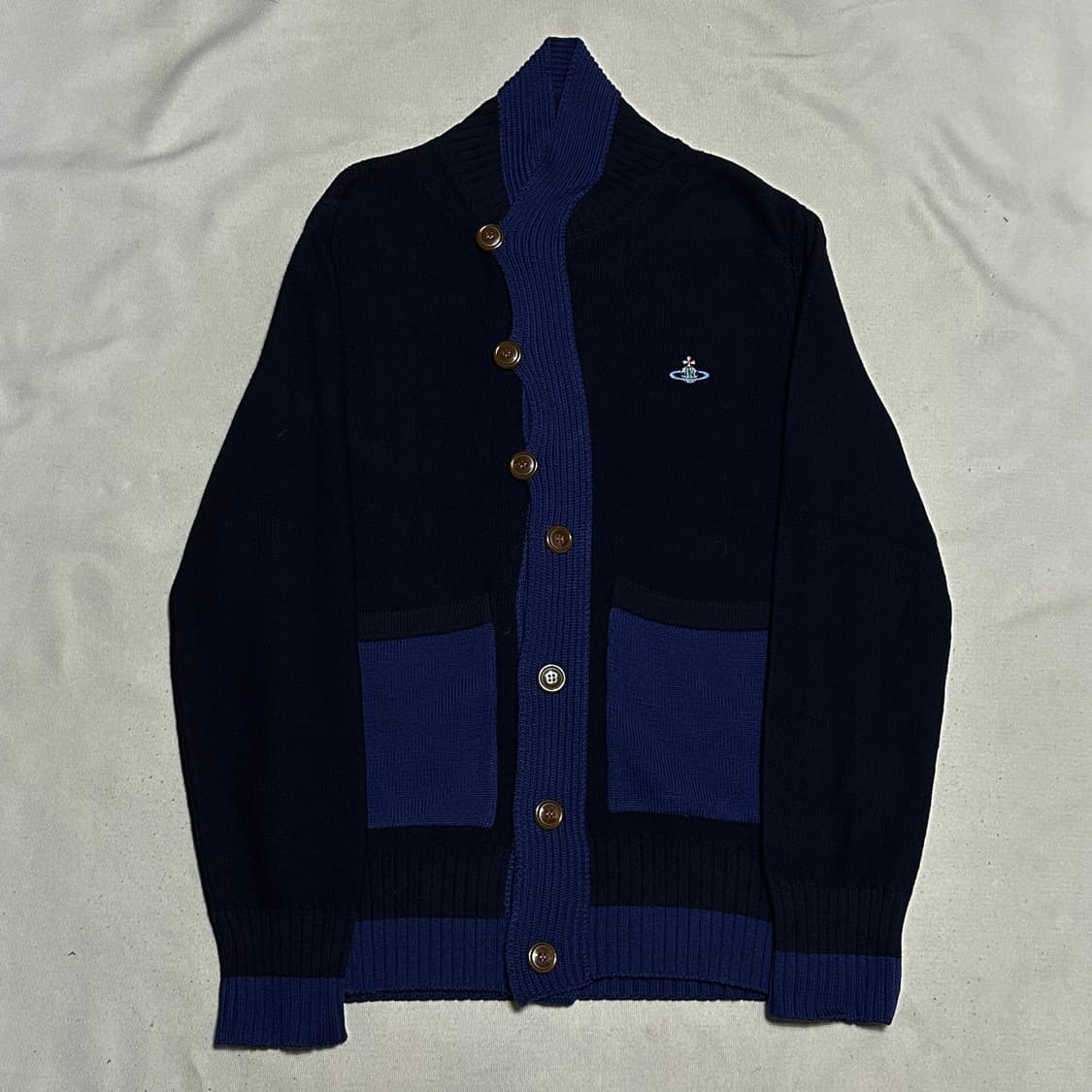 S 비비안웨스트우먼 네이비 가디건 상품이미지2