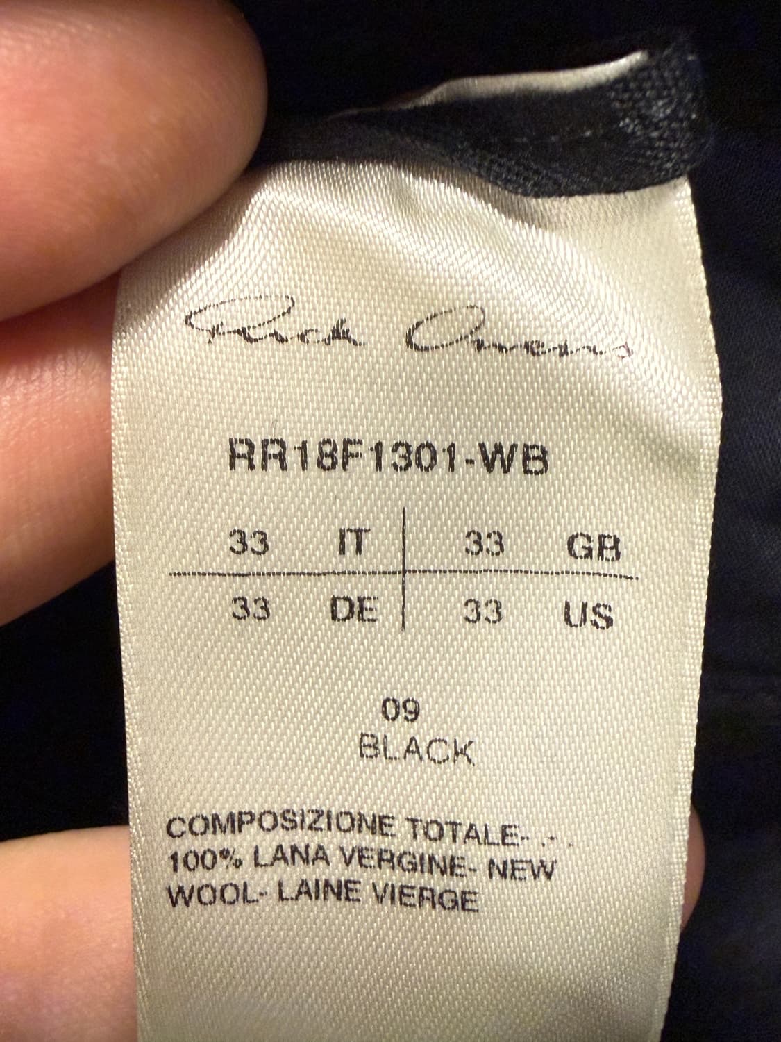 릭오웬스 RR18F1301 WB 상품이미지3