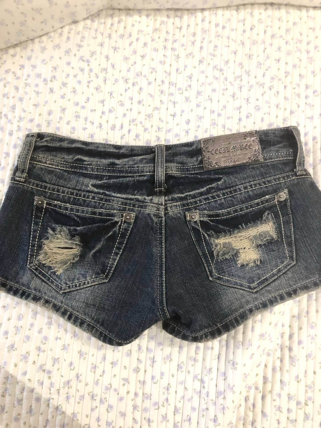 와투케 갸루 찢청 반바지 빈티지 살로메 오네 펑크 니혼진 핀터 히메 상품이미지3