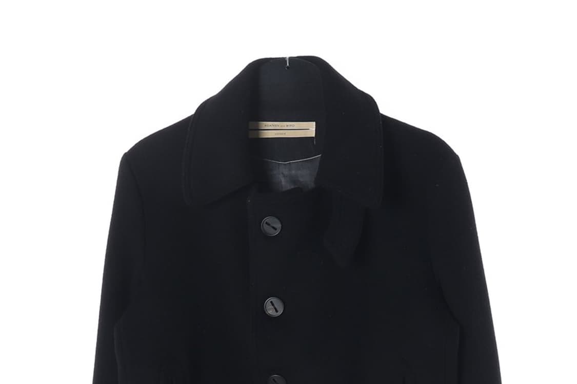 헤든앤미로 울 스탠다드 피코트 블랙 50 상품이미지4