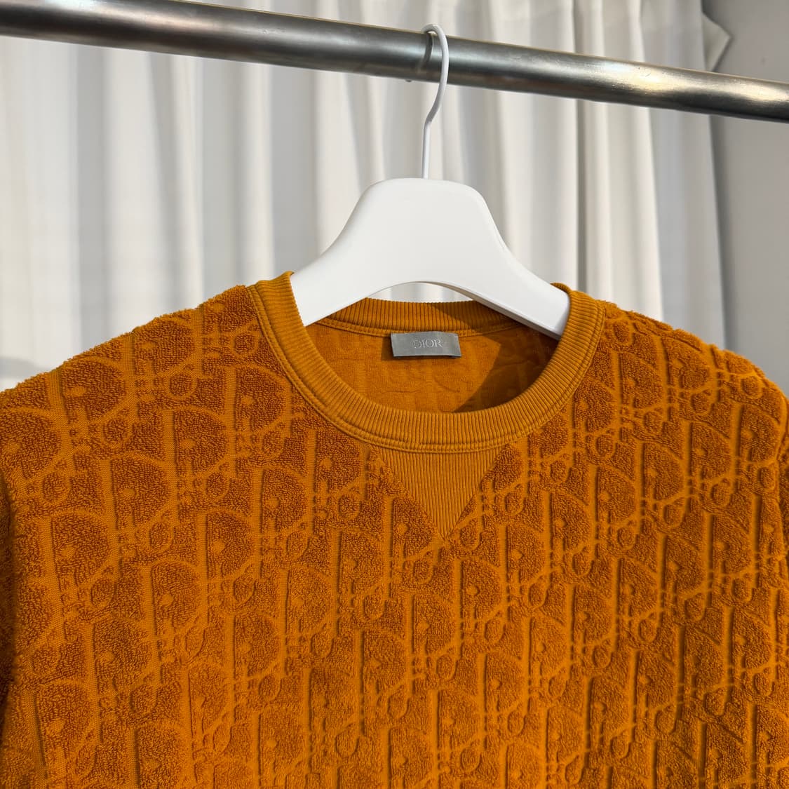 A+ / XL 디올 오블리크 테리 니트 반팔 티셔츠 상품이미지2