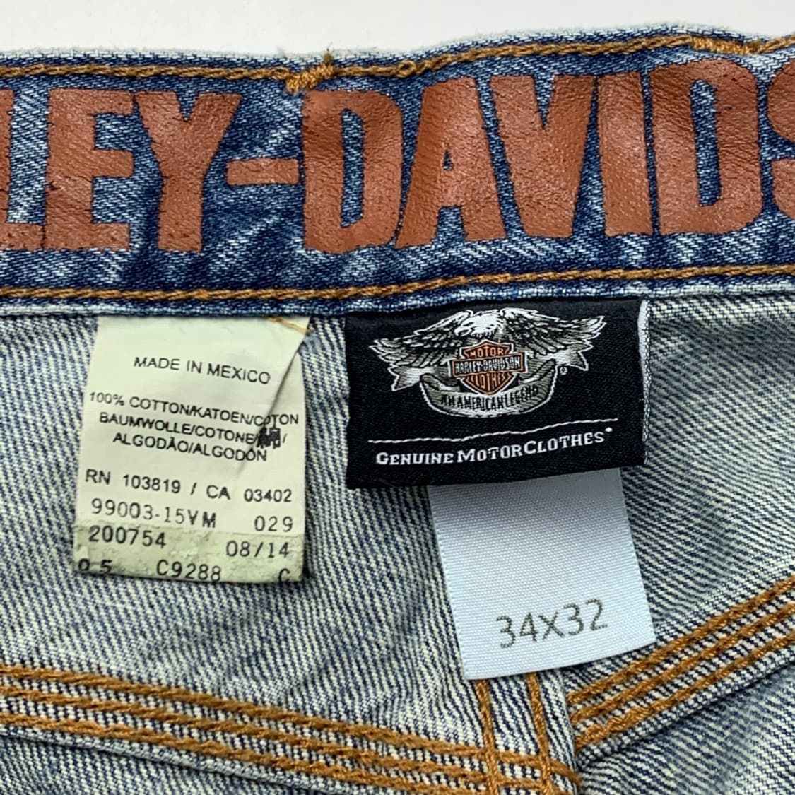 [35/정품] 할리데이비슨 남성 연청 데님팬츠 청바지 상품이미지5