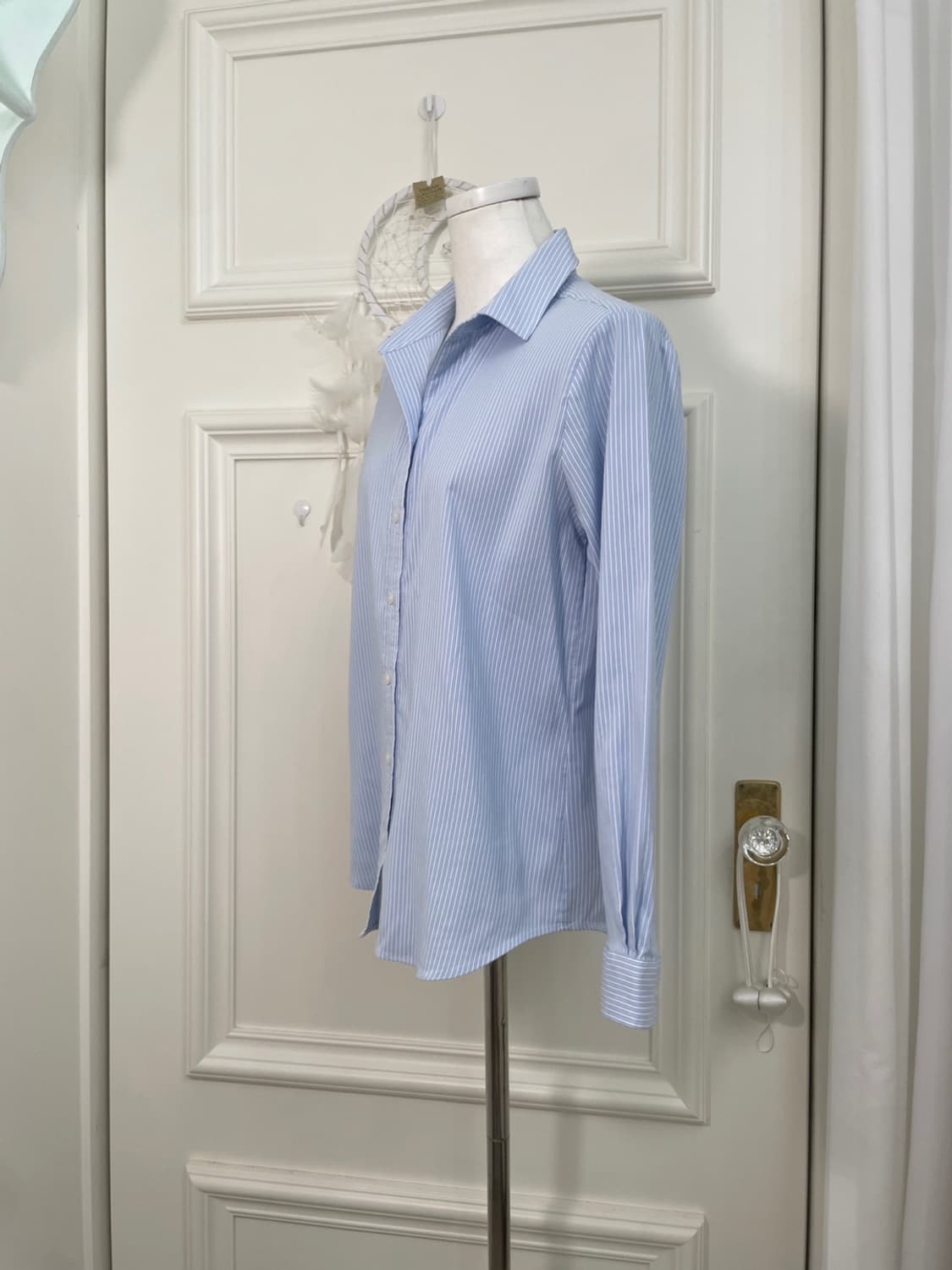 blue stripe basic spring shirt(size-11) 상품이미지2