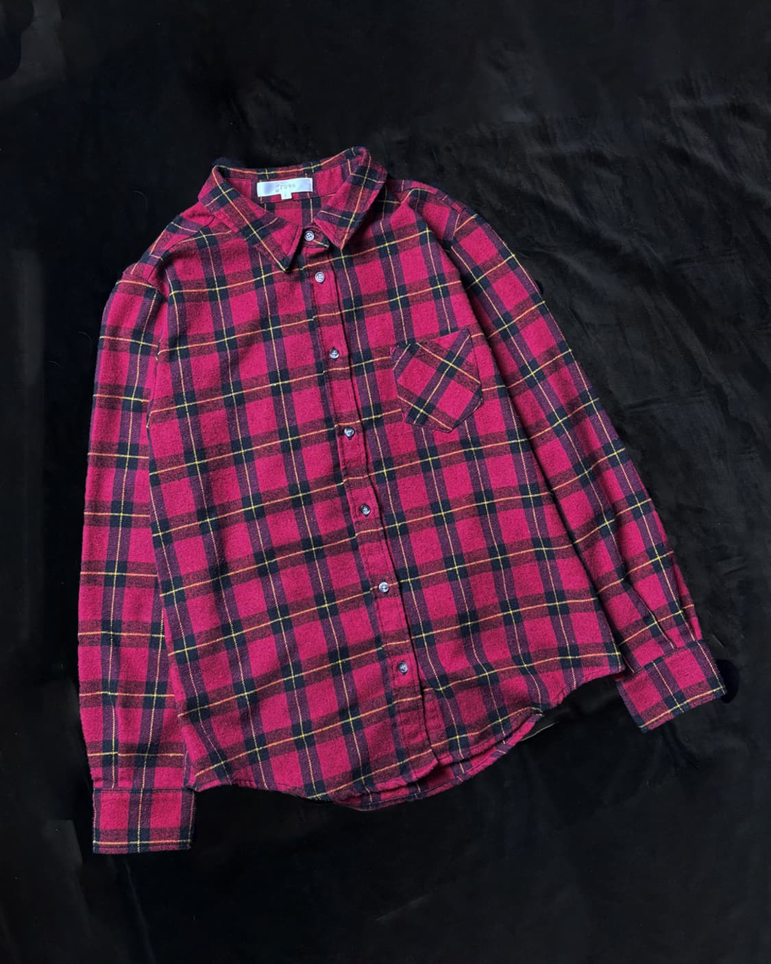 일본빈티지 클래식 체커 셔츠 상품이미지1